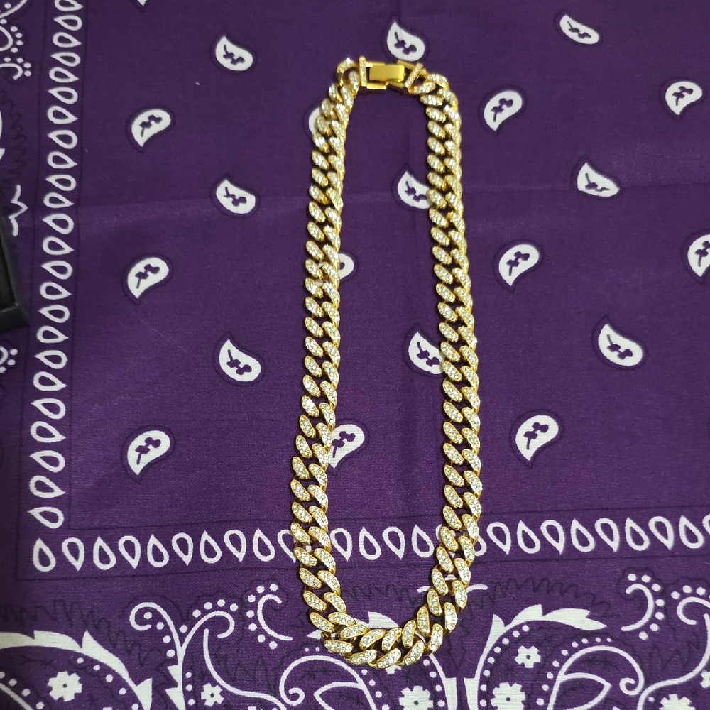 Gold Cuban Link Chain Necklace
